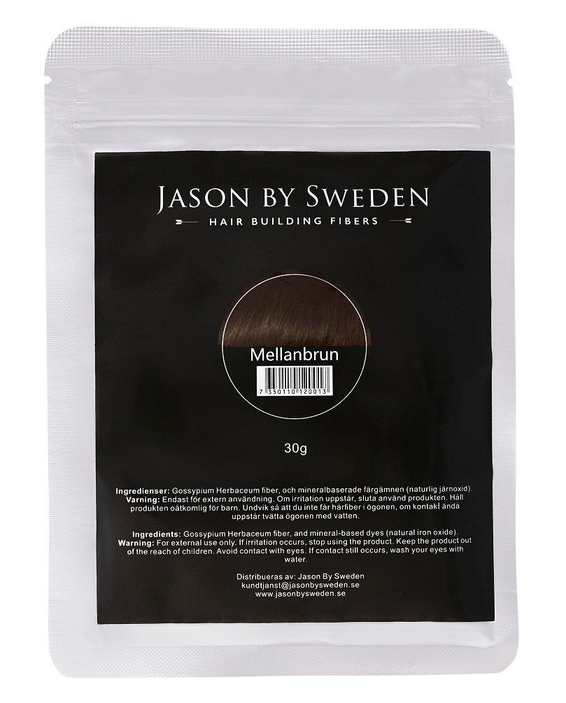 JASON BY SWEDEN - REFILLPACK 30G - MEDIUM BROWN - MELLANBRUN