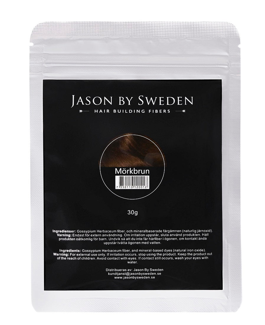 JASON BY SWEDEN - REFILLPACK 30G - DARK BROWN - MÖRKBRUN