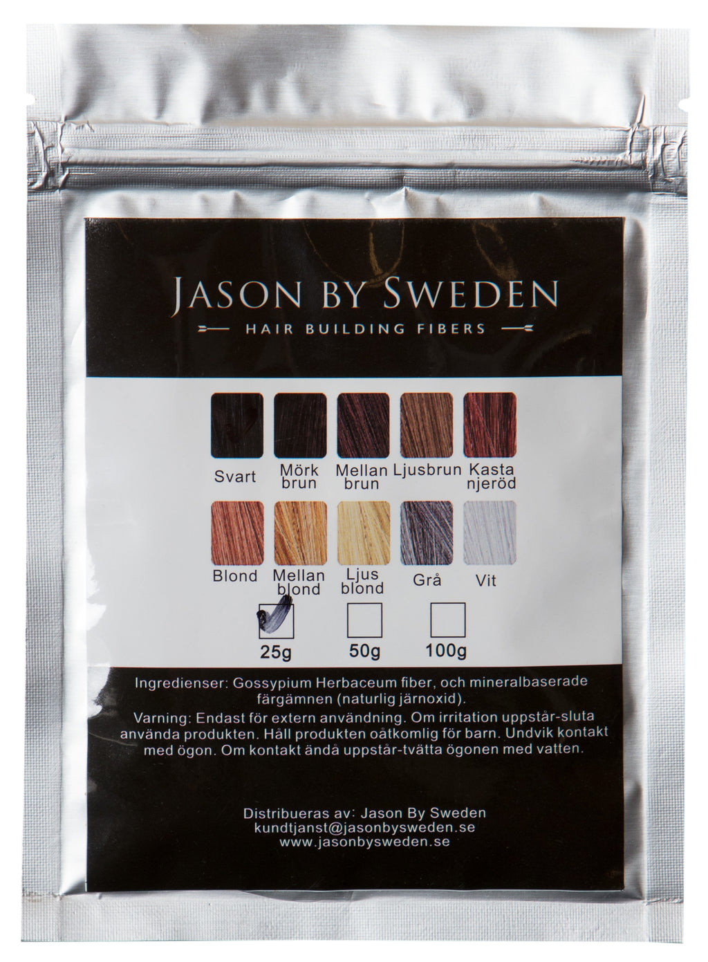 JASON BY SWEDEN - REFILLPACK 30G - GREY - GRÅ